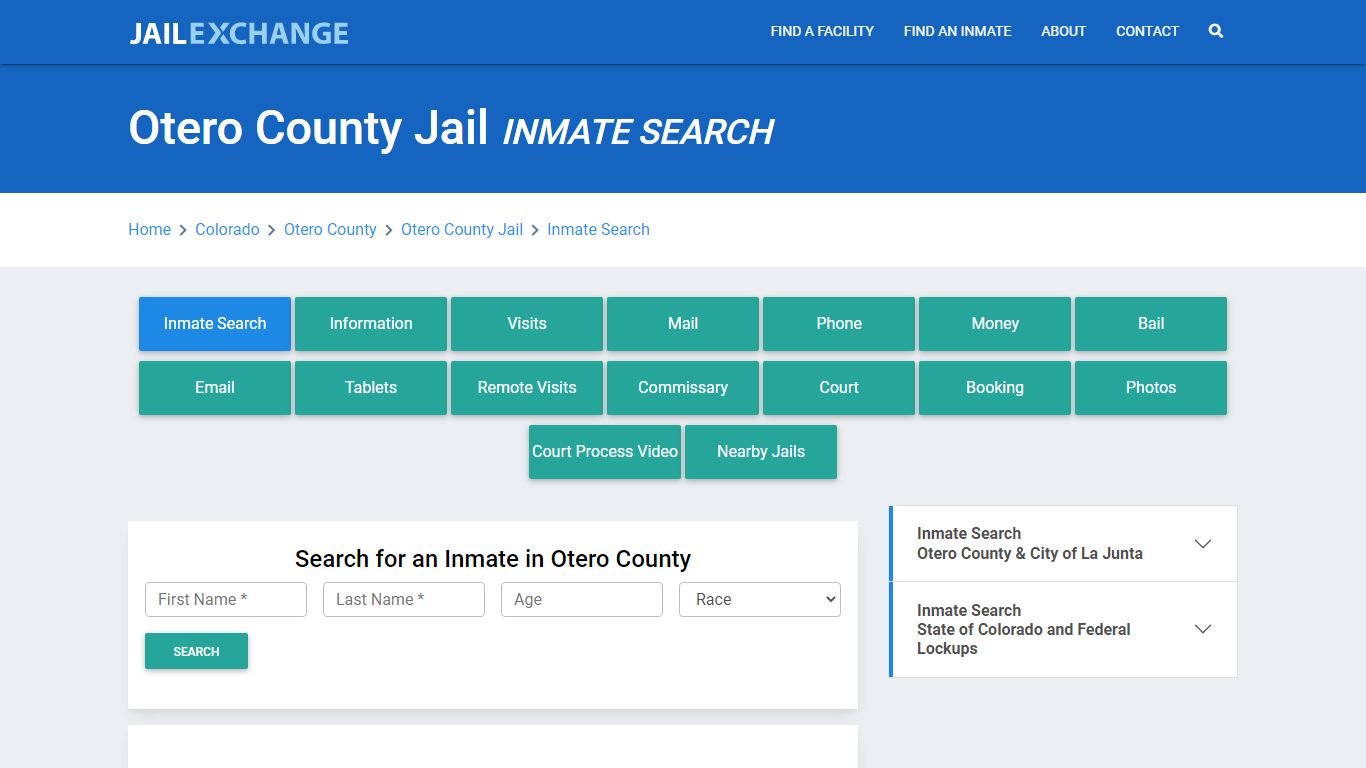 Otero County Jail, CO Inmate Search: Roster & Mugshots