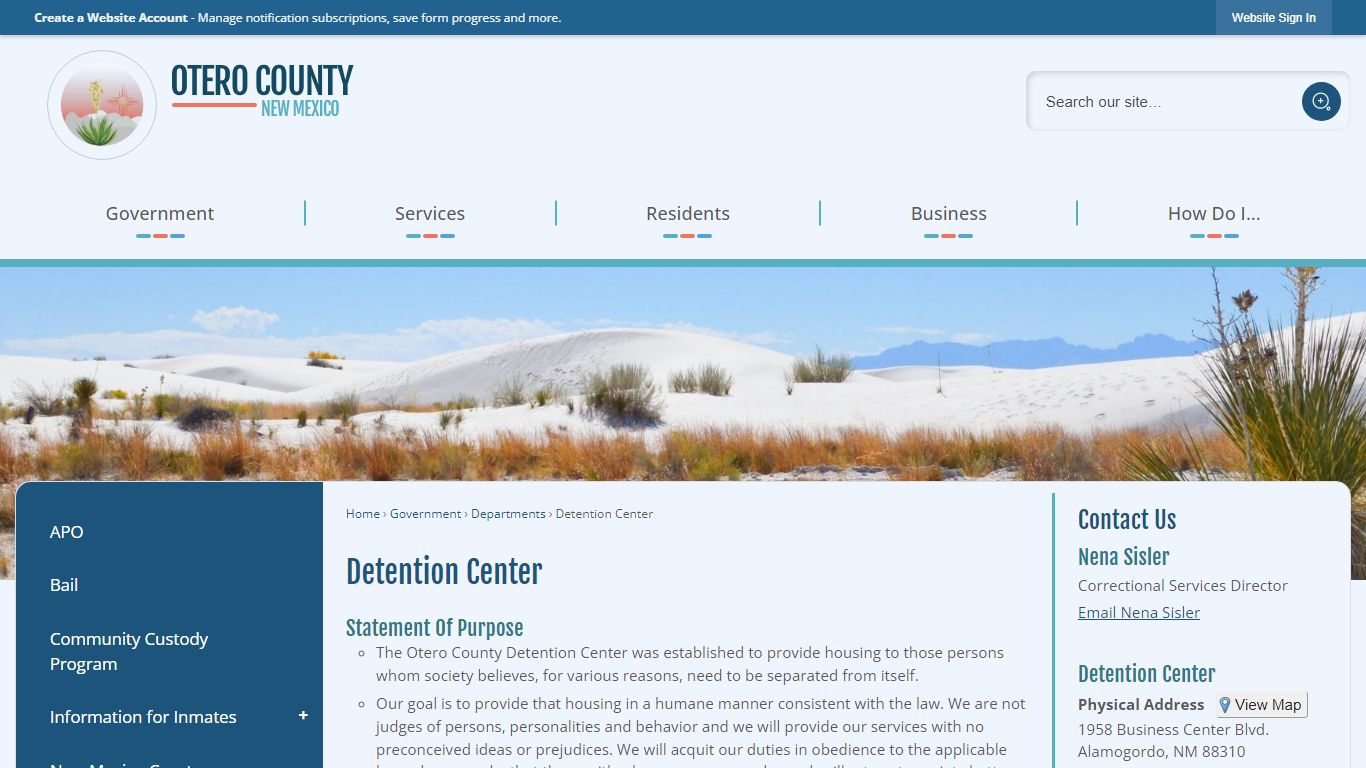 Detention Center | Otero County, NM